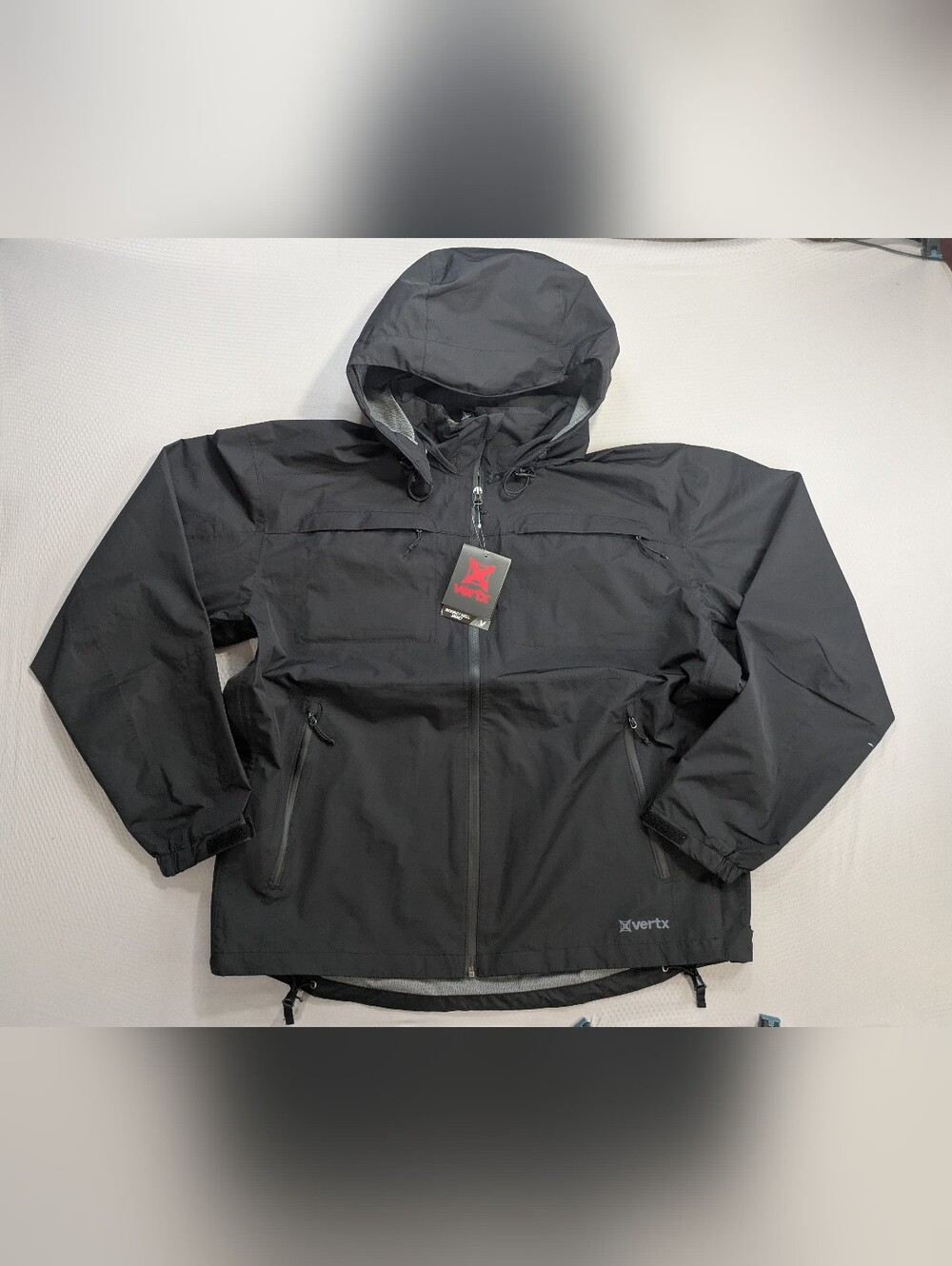 Vertx Mens Jacket Integrity Shell Tactical Windproof Rain Hood Black Size XL NWT